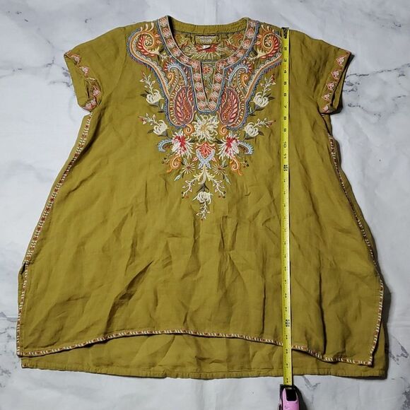 Johnny Was Workshop Tikal Embroidered Swing Blouse - Picture 4 of 6